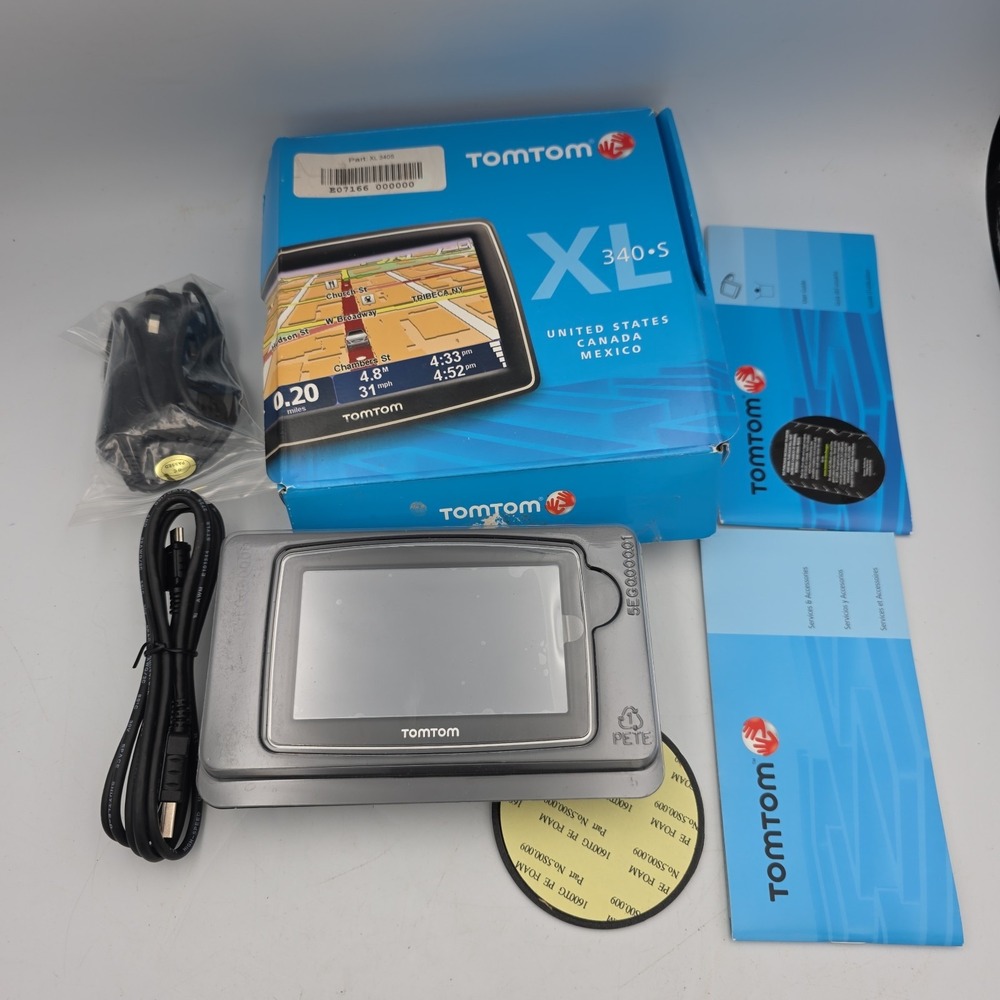 TomTom XL 340S Car GPS Set USA/Canada/Mexico Maps Open Box